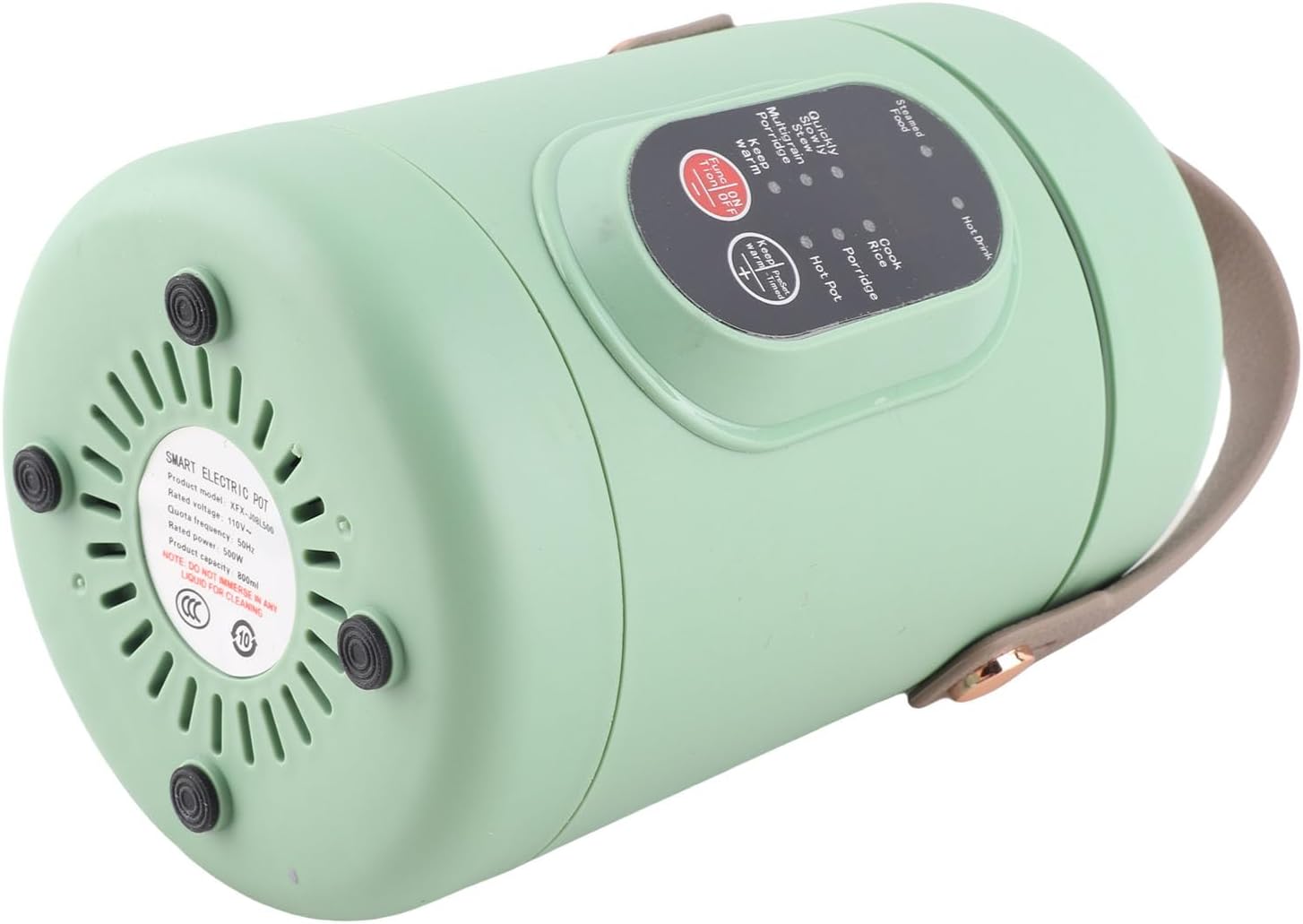 Portable Electric Pot 500W Compact Cooker for Travel Office and Home Use Stainless Steel Multi-Purpose Cooking Appliance