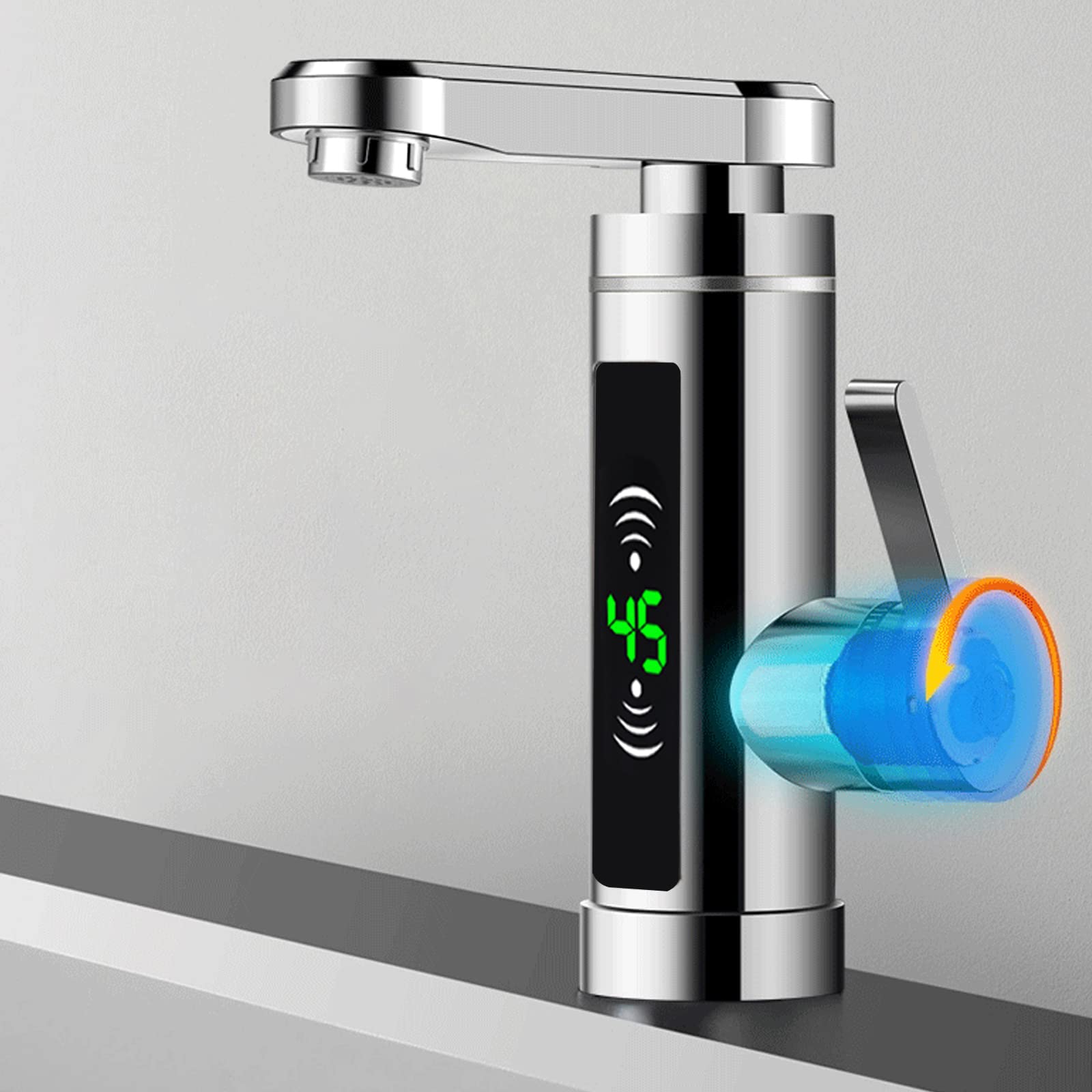 3KW Wasserhahn Elektrische Schnell Heizung Wasserfall Armatur Elektrische Durchlauferhitzer für Küche Badezimmer