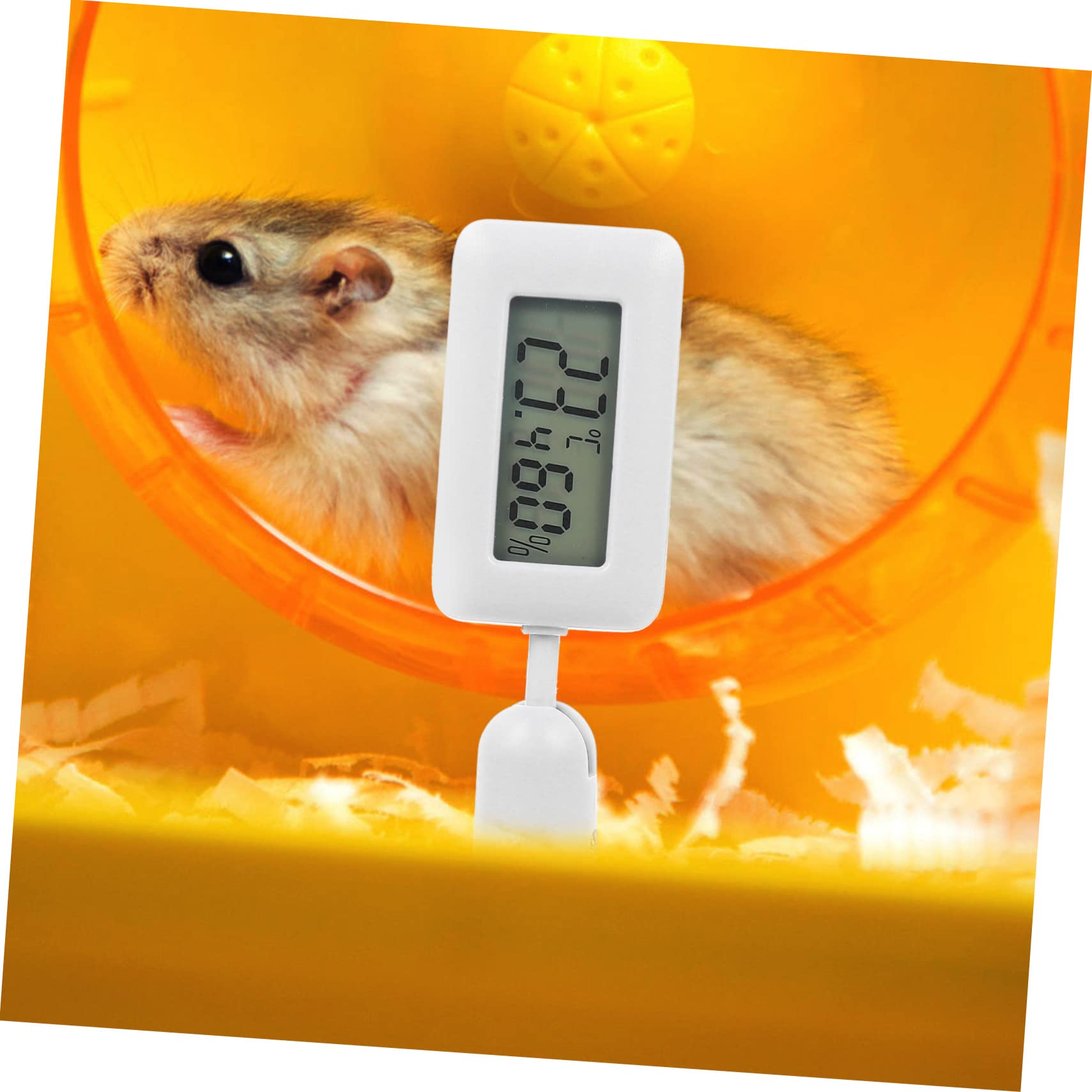 DOITOOL 4stücke Reptilien Thermometer Digital Mit Saugnapf Hygrometer Für Terrarien Und Aquarien Temperatur Und Feuchtigkeitsmessgerät Für Reptilienboxen Installieren Und Praktisch Der