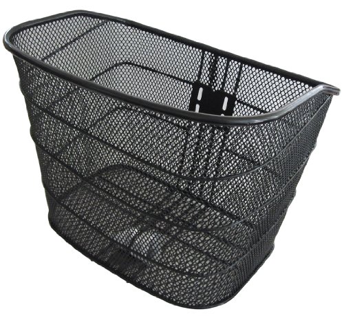サギサカ(SAGISAKA) 自転車用 前カゴ 頑丈太パイプメッシュカゴ ブラック 48419