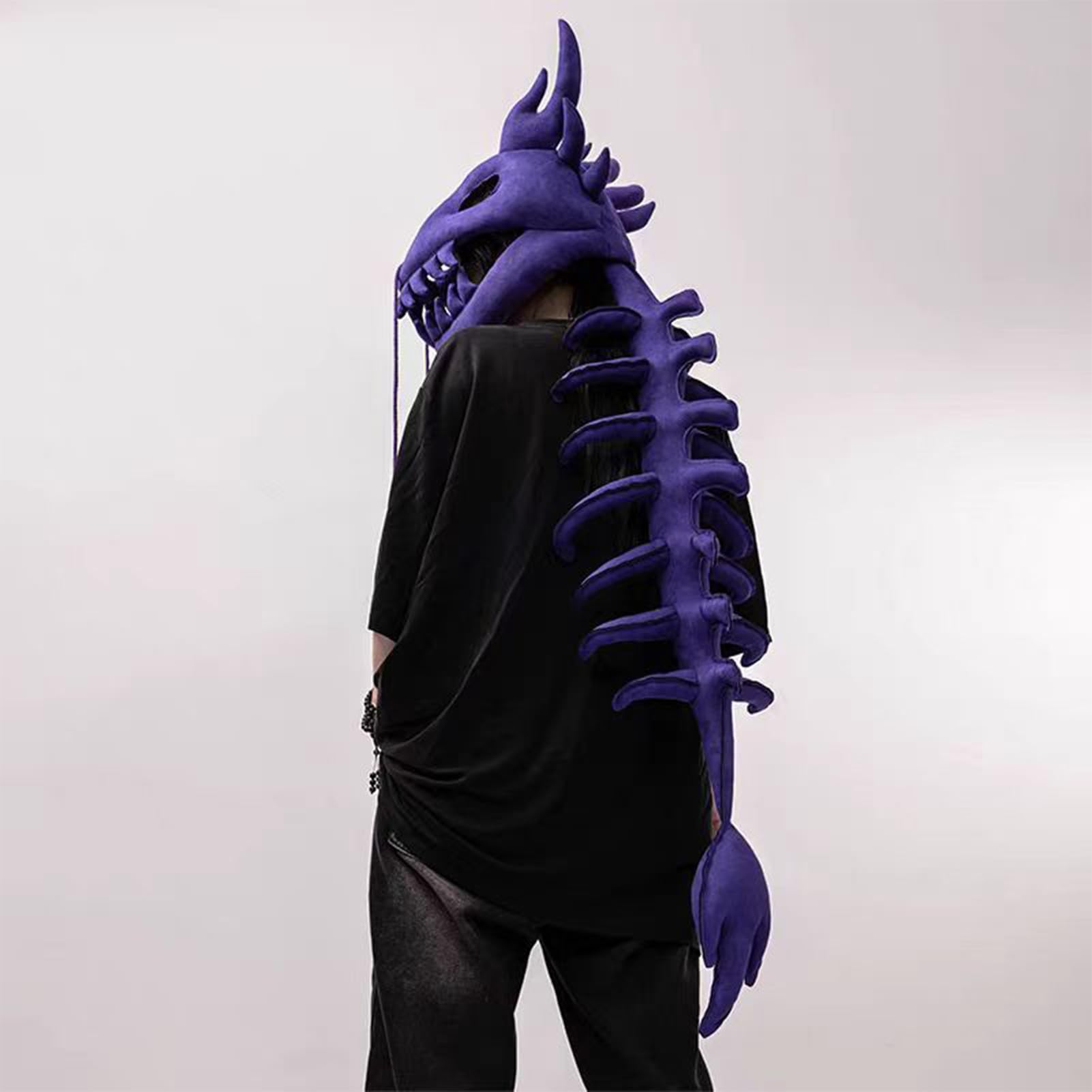 Générique Kostium szkieletu dinozaura Cosplay, oddychający i miękki, kostium zwierzęcy na Halloween, Boże Narodzenie, imprezę, pokaz