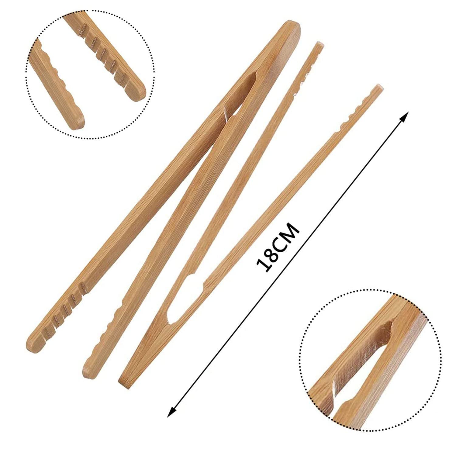 Pince De Cuisine En Acier Inoxydable Et Bois De Noyer - Robuste, Résistante à La Chaleur, Anti-rayures - Pour Griller, Tourner