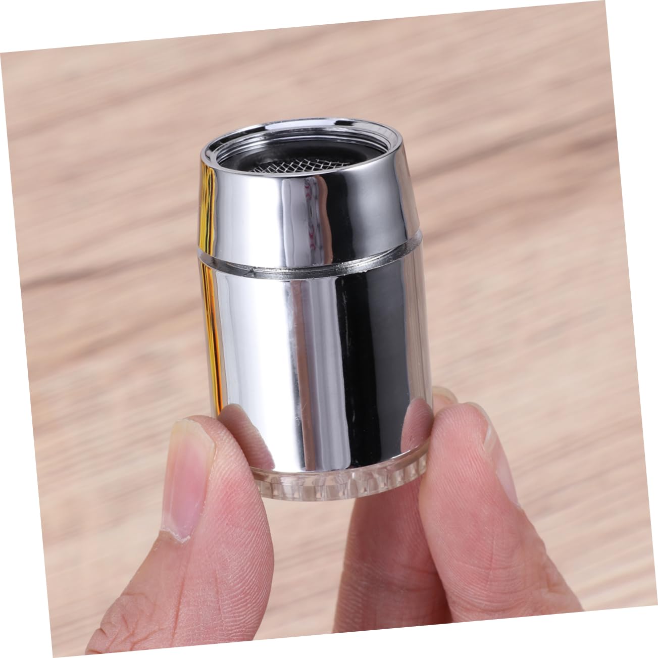 2pcs 7 Jump Change Tap Led Color Sink Faucet Kitchen Water Faucet Hot Cold Bath s Bathroom s — view 4