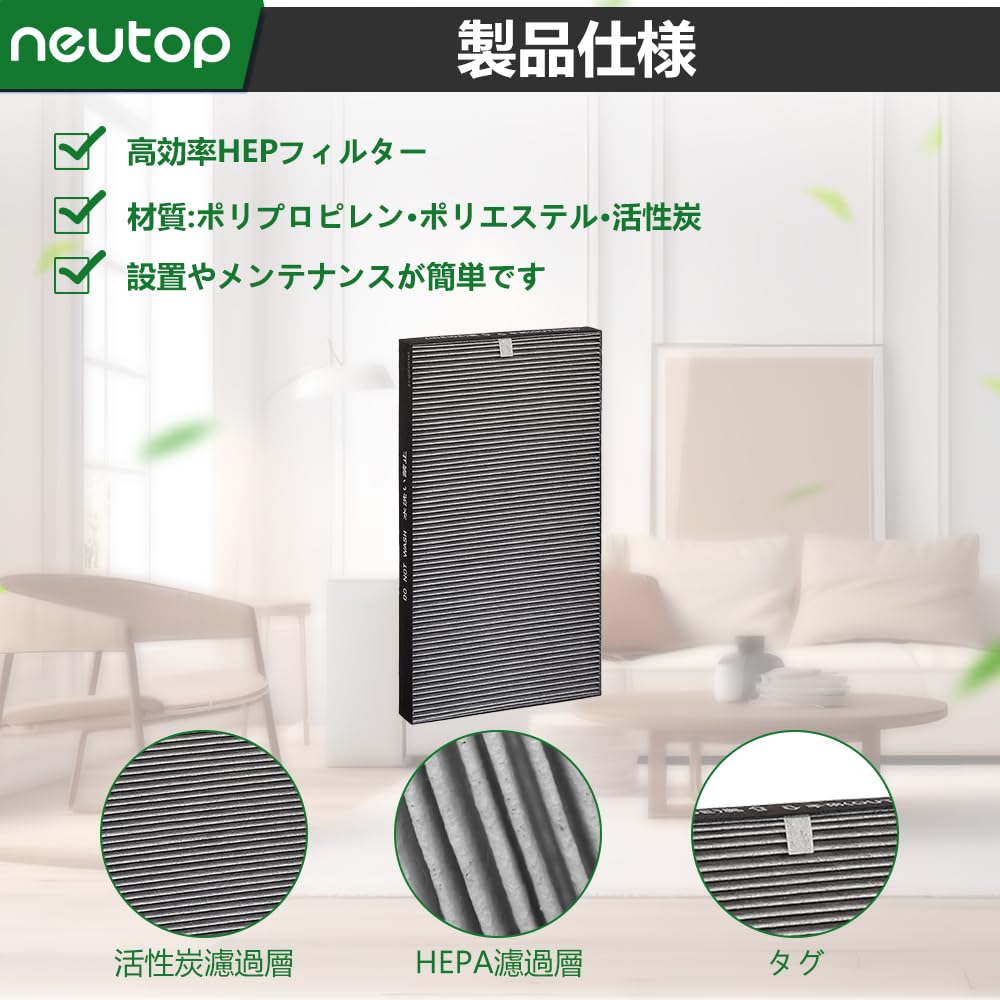 Amazon.co.jp: Neutop 集じん脱臭フィルター シャープ FZ-D40SF/ FZ