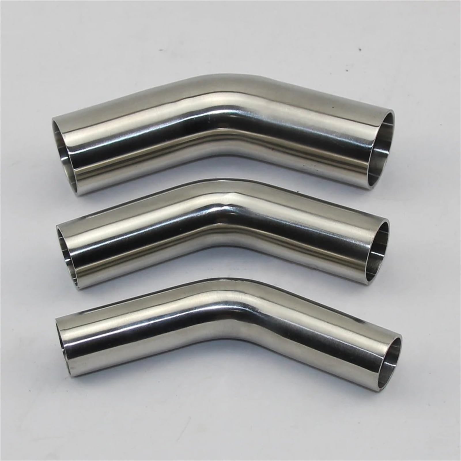 Silenziatore Scarico Auto Universale - Acciaio Inox SUS 304, Per Tubi 19-51mm, Gomito 45 Gradi - Foto 12