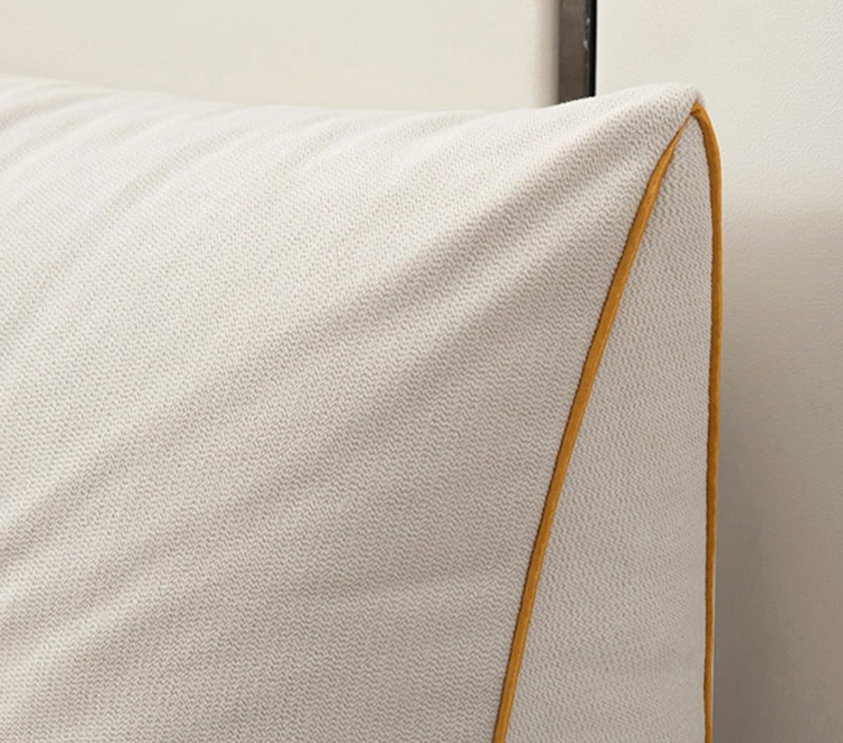 Oreiller De Tête De Lit / Coussin Lombaire - 180x50x20cm - Housse Amovible Lavable - Soutien Dos, Cou