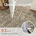 HUGEAR Waschbarer Braun Vintage Teppich im Eingangsbereich 60x90cm fußmatte badezimmerteppich Weich rutschfest Retro Kleiner Tepich Kurzflor Bad Schlafzimmer Carpet Bedroom
