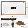 Marco de TV de Madera Maciza Antigua, Compatible SOLO con TV Samsung The Frame/Pro de 55", Bisel de Madera Vintage Desgastado, Ajusta LS03A/LS03B/LS03C/LS03D/LS03FA/LS03FW (2021–2025 y 2025 Pro) (55") 5