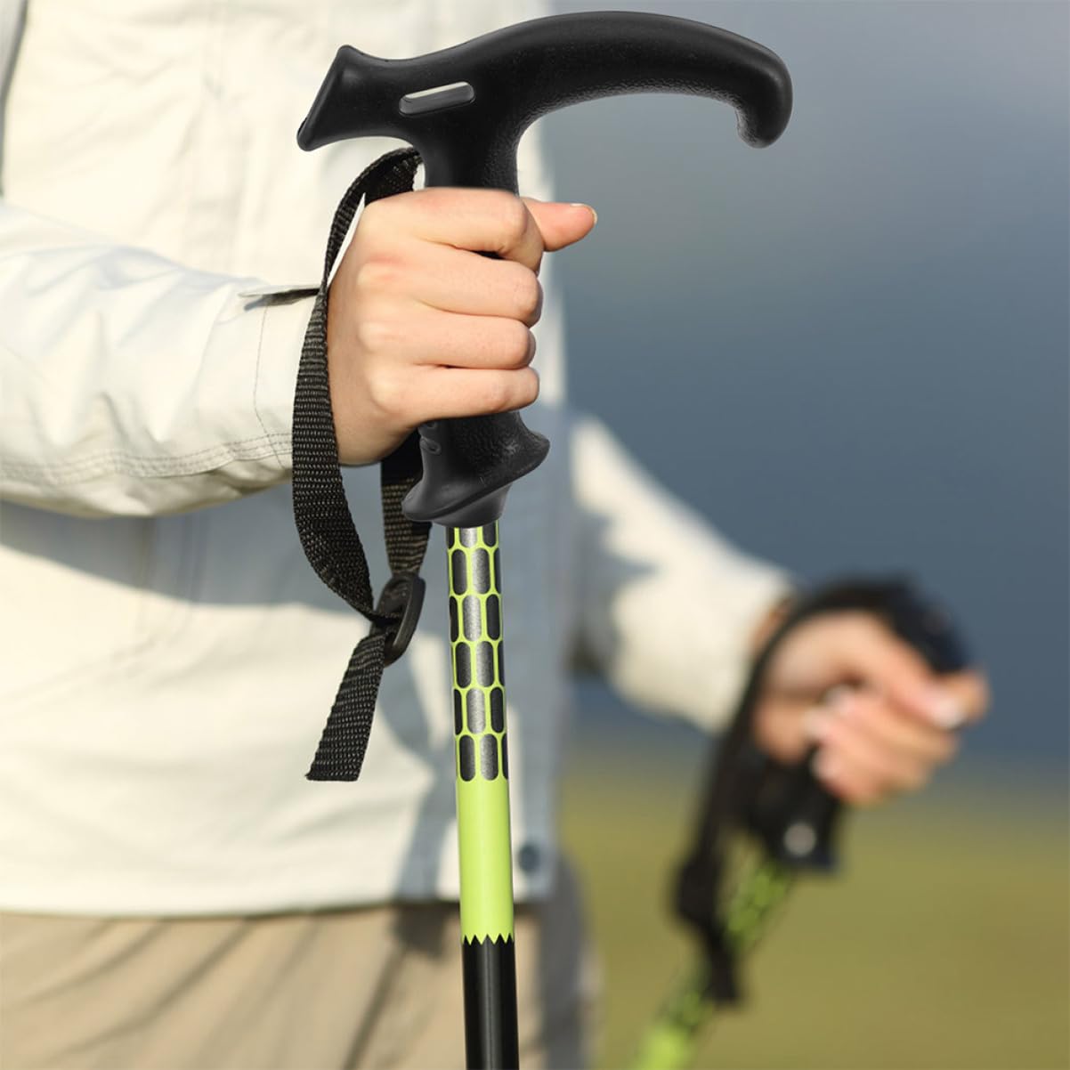 FRCOLOR Ergonomiczny Uchwyt Do Kijków Trekkingowych Z Wyściełaną Technologią Uchwytu Wytrzymały Łatwy W Dopasowaniu Do Starszych Osób Kule Do Przygód Na Świeżym Powietrzu