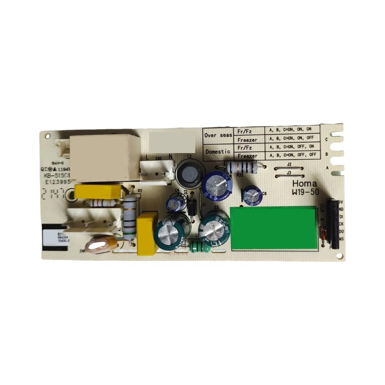 Replacement Refrigerator PCB Board ，Compatible For Homa ，W19-50AB-ZY W19-50AB ，Refrigerator Accessories