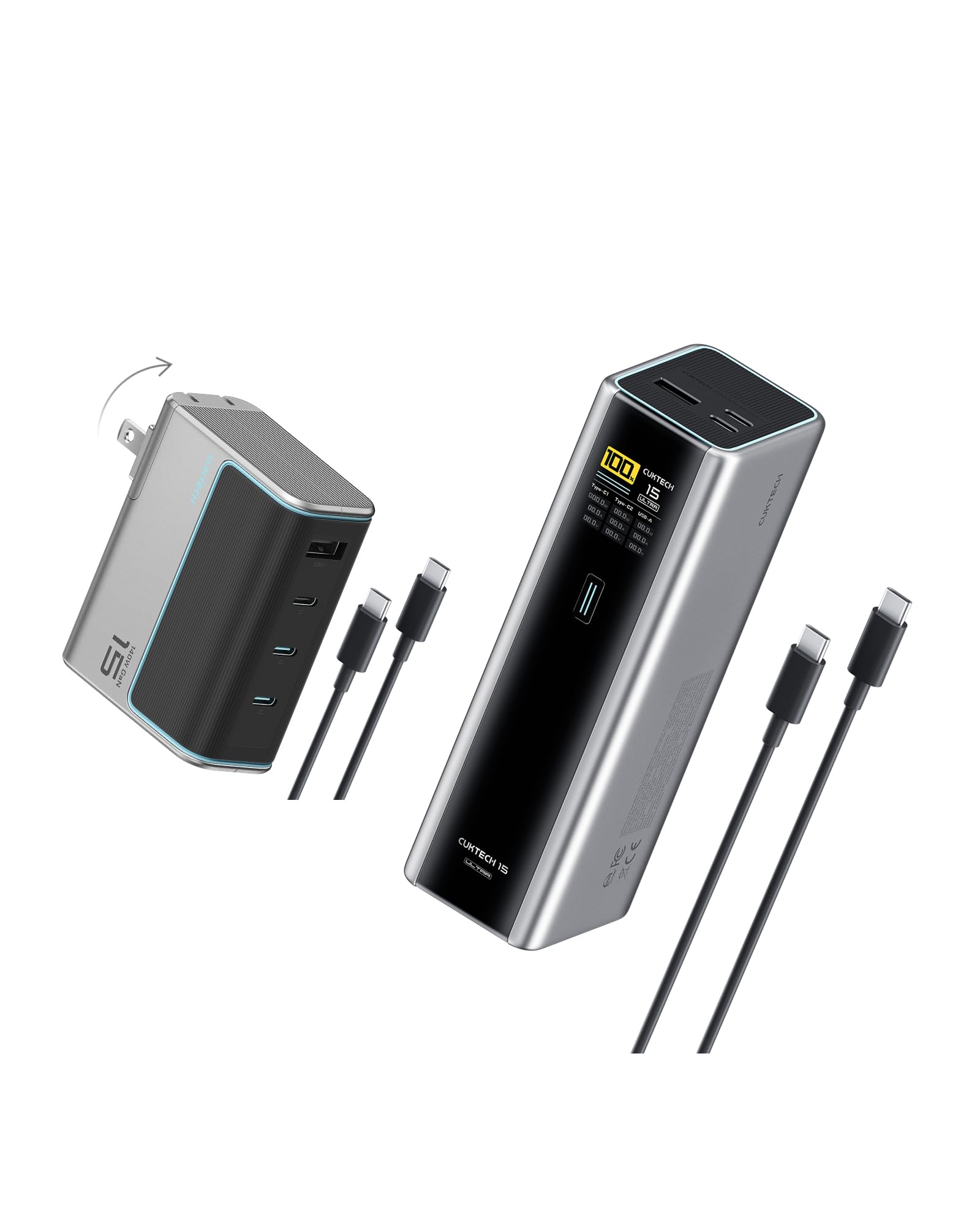 CUKTECH 15 Ultra 20000mAh 140W Power Bank 140W 4-Port USB C Laptop Charger PD3 1 Fast Charging Battery