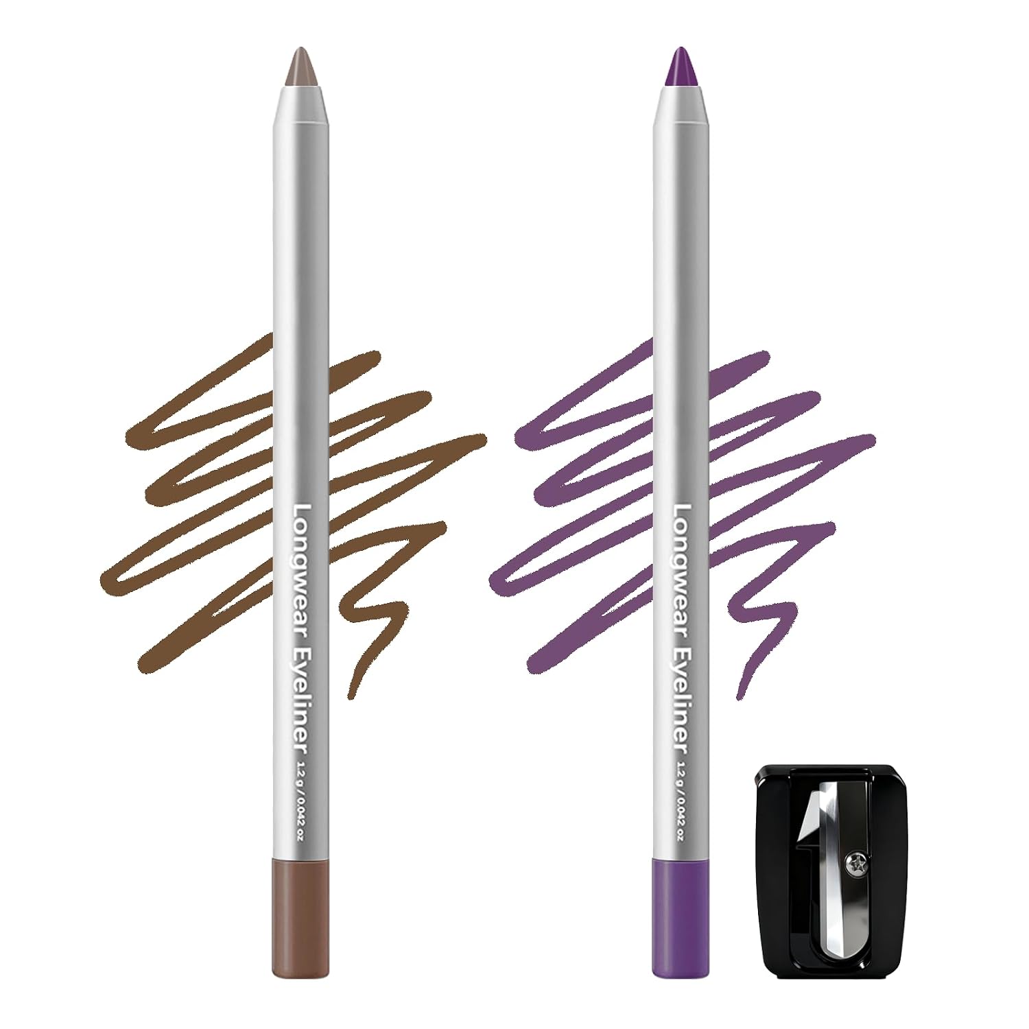 Deep Purple Plum Eyeliner Pencil, Smooth No Tugging，Ideal for Mature Skin