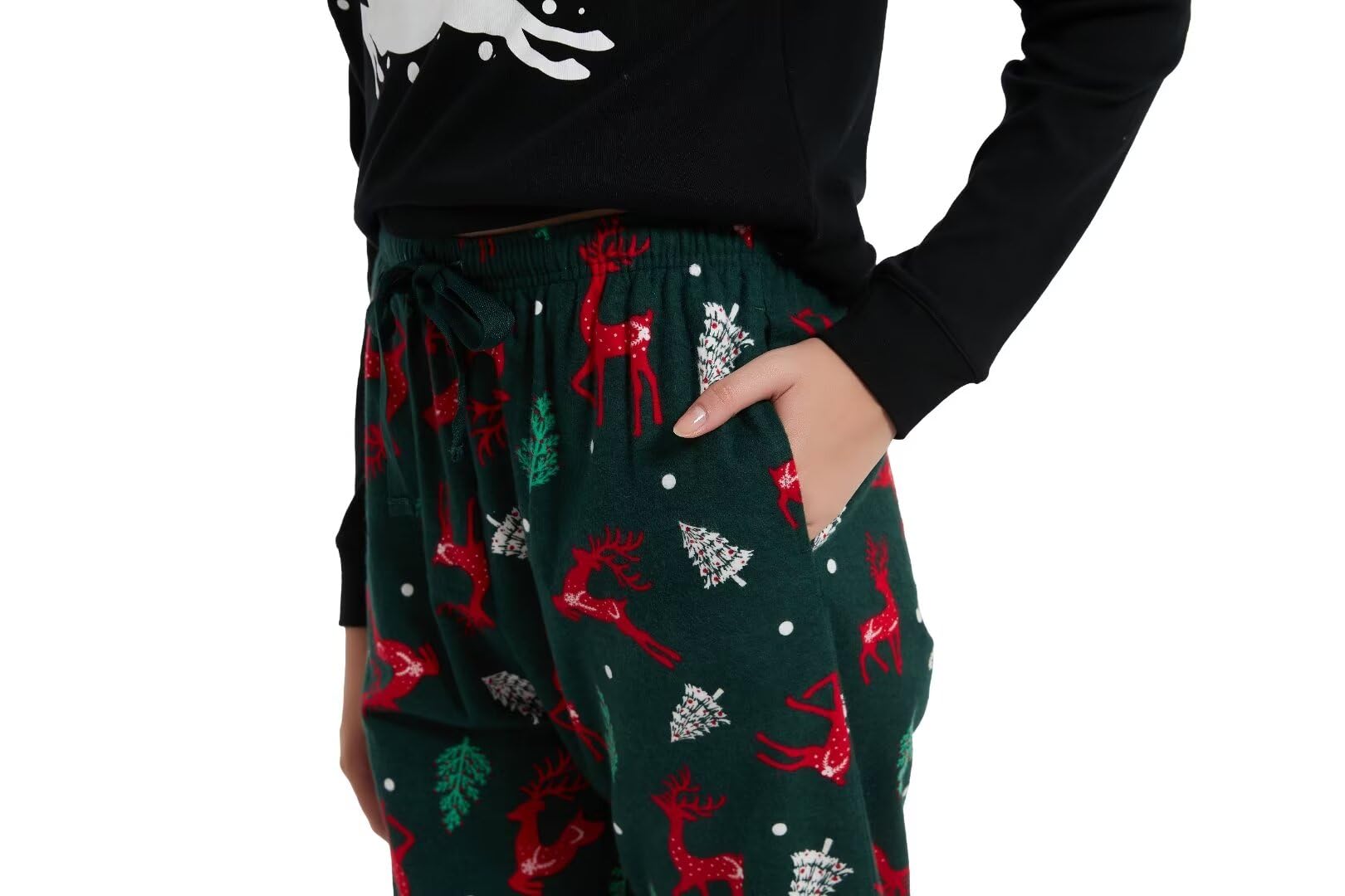 GLOBAL Pigiama Donna FlanellaDonna Pigiami Cotone Maniche Lunghe Pigiami Due Pezzi da Donna Pjs Confortevole Sleepwear Caldo Morbido