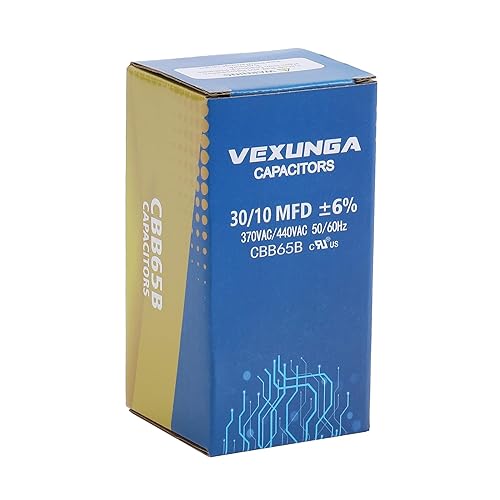 Miniatura 44 de Condensador ovalado de arranque para aire acondicionado, 7.5 uF 370/440VAC 50/60Hz CBB65 CBB65A, arranque de motor de ventilador, bomba de piscina