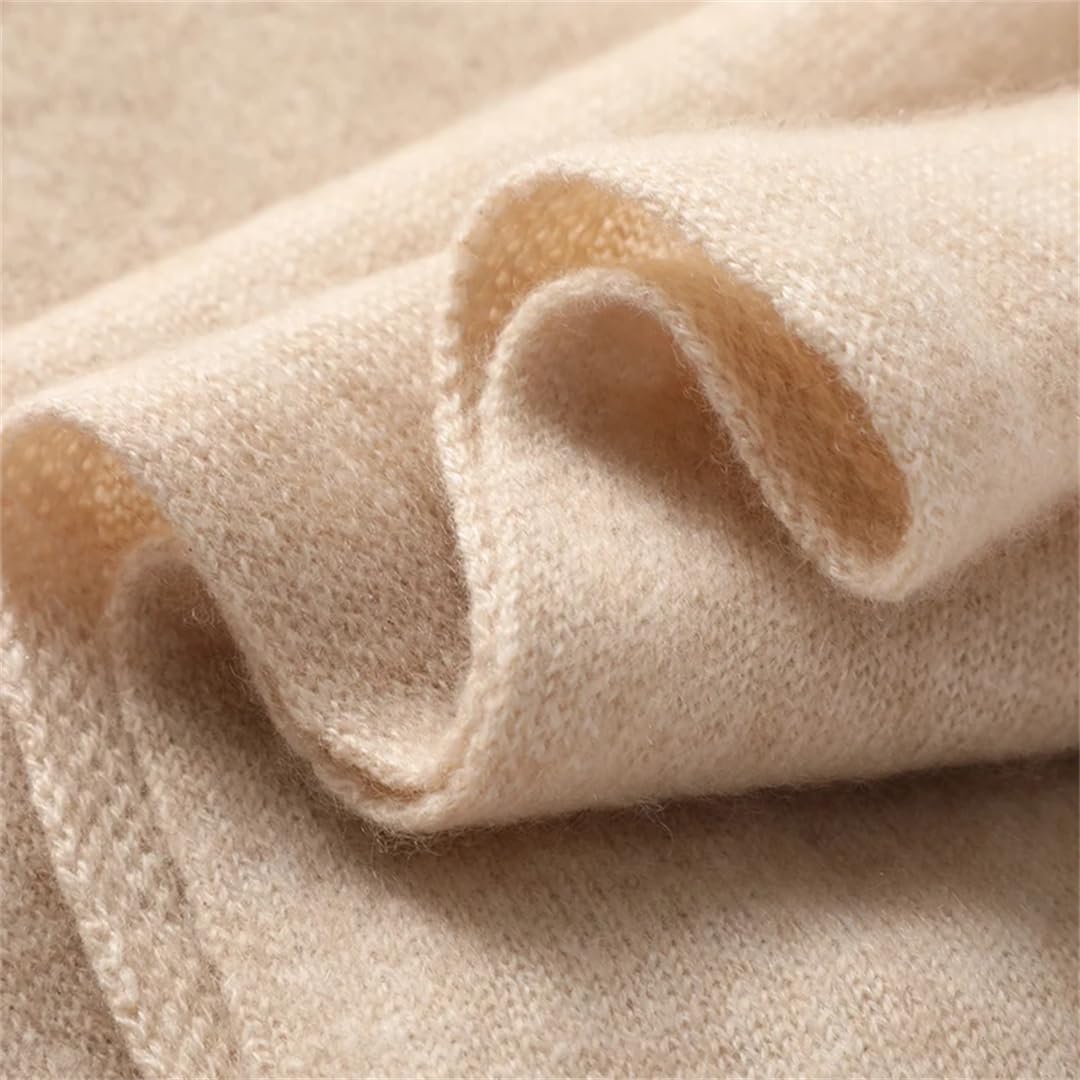 Bufanda de punto de cachemira para mujer, bufandas de invierno suaves y cálidas