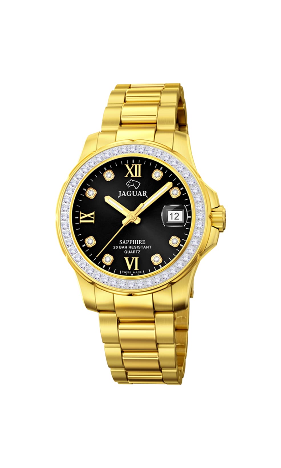 JAGUAR Women's Watch J895/4 Woman Stainless Steel Case 316L Gold 316L Stainless Steel Strap Gold