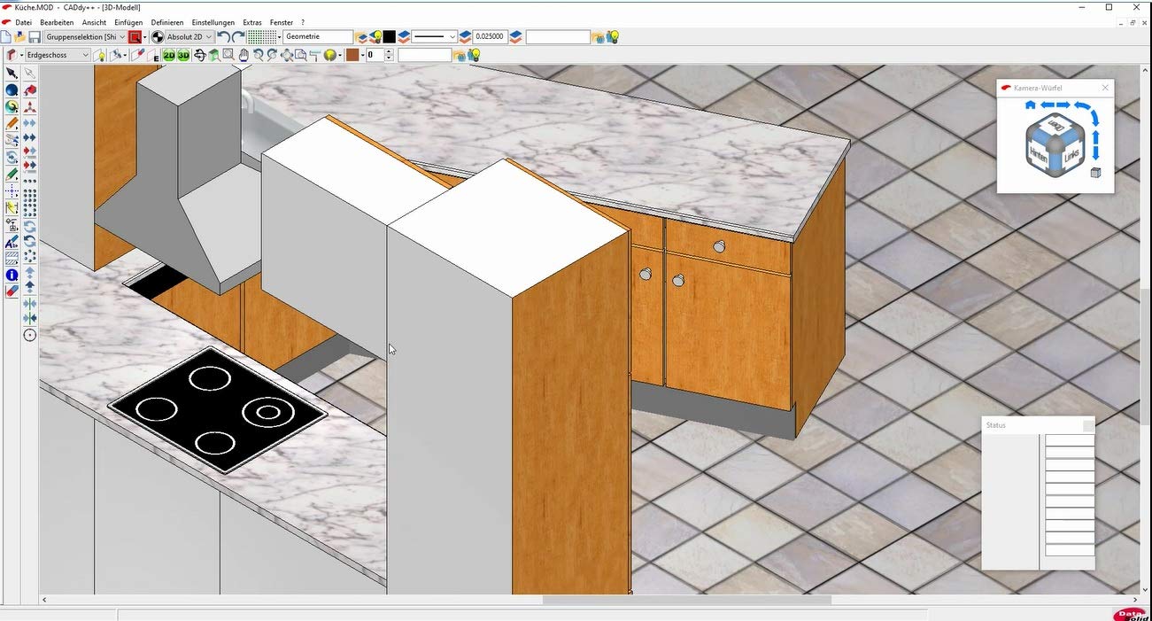 BeckerCAD 12 3D PRO - Profi-CAD-Software und 3D-Zeichenprogramm für Architektur, Maschinenbau, Modellbau und Elektrotechnik - kompatibel mit AutoCAD - Programm für Windows 11, 10, 8, 7