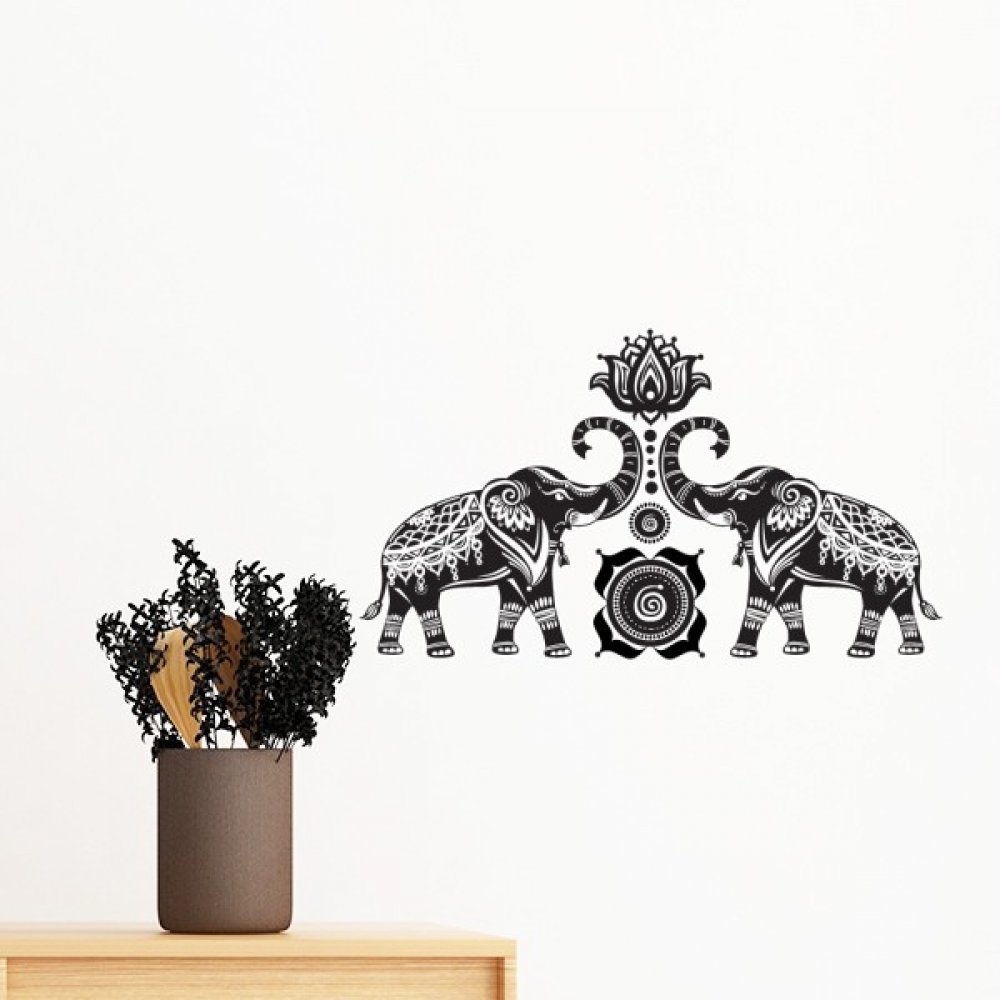 Sticker Éléphant Amovible pour Décorer sans Abîmer les Murs de la Chambre