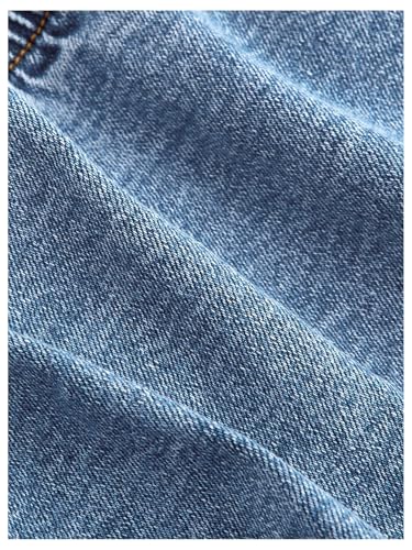 Floerns Women's Halter Denim Tank Top Button Down Backless Party Cropped Jean Tops4