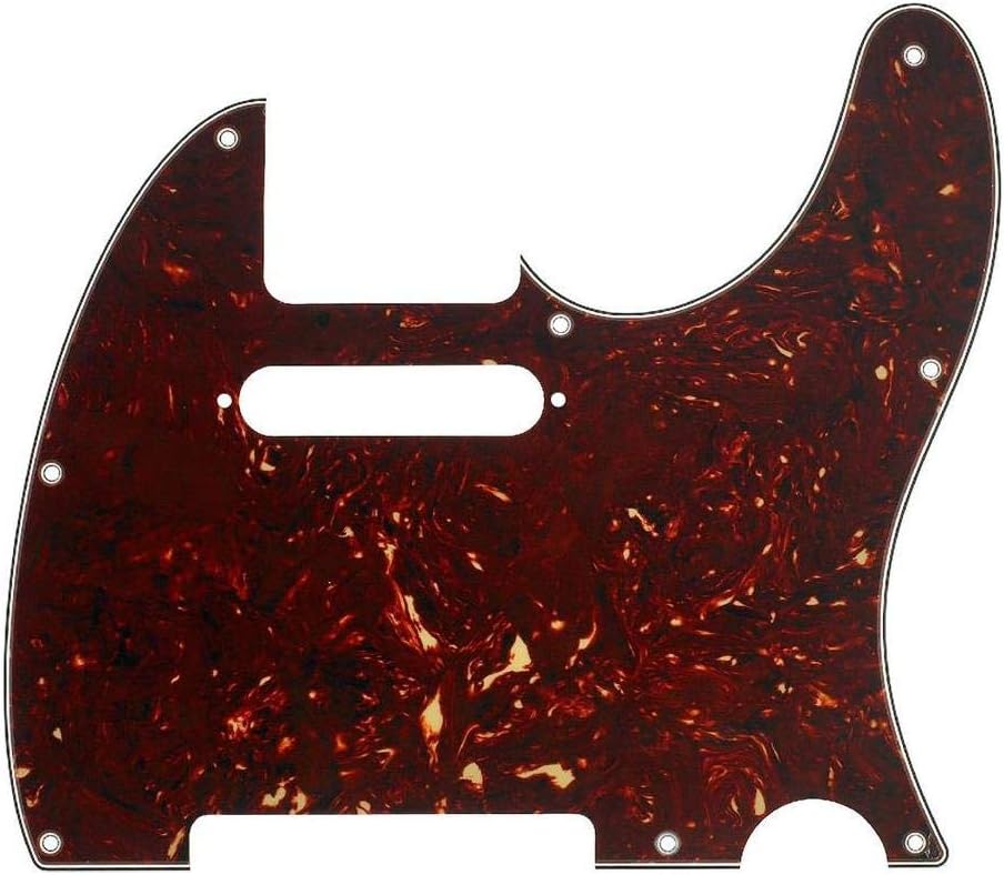 Amazon.com: Fender Modern Pickguard, Telecaster, 8-Hole - Tortoise ...