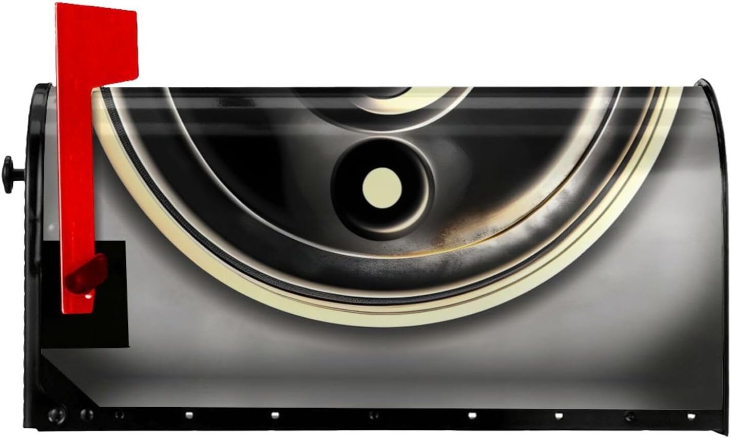 Yin Yang Pattern Mailbox Covers Magnetic Post Box Cover Wraps Standard Size 21x18 Inches for Garden Yard Decor