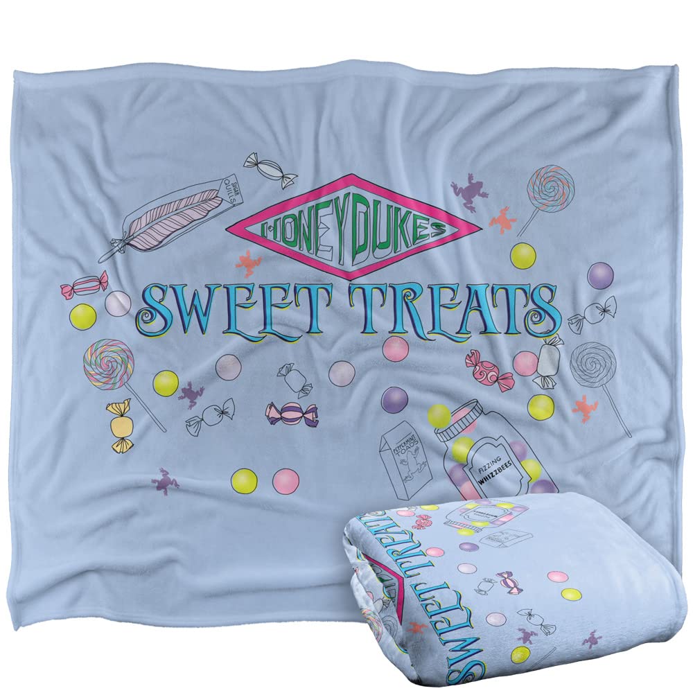HARRY POTTER Honeydukes Sweet Treats Officially Licensed Silky Touch Super Soft Throw Blanket 152 x 127 cm