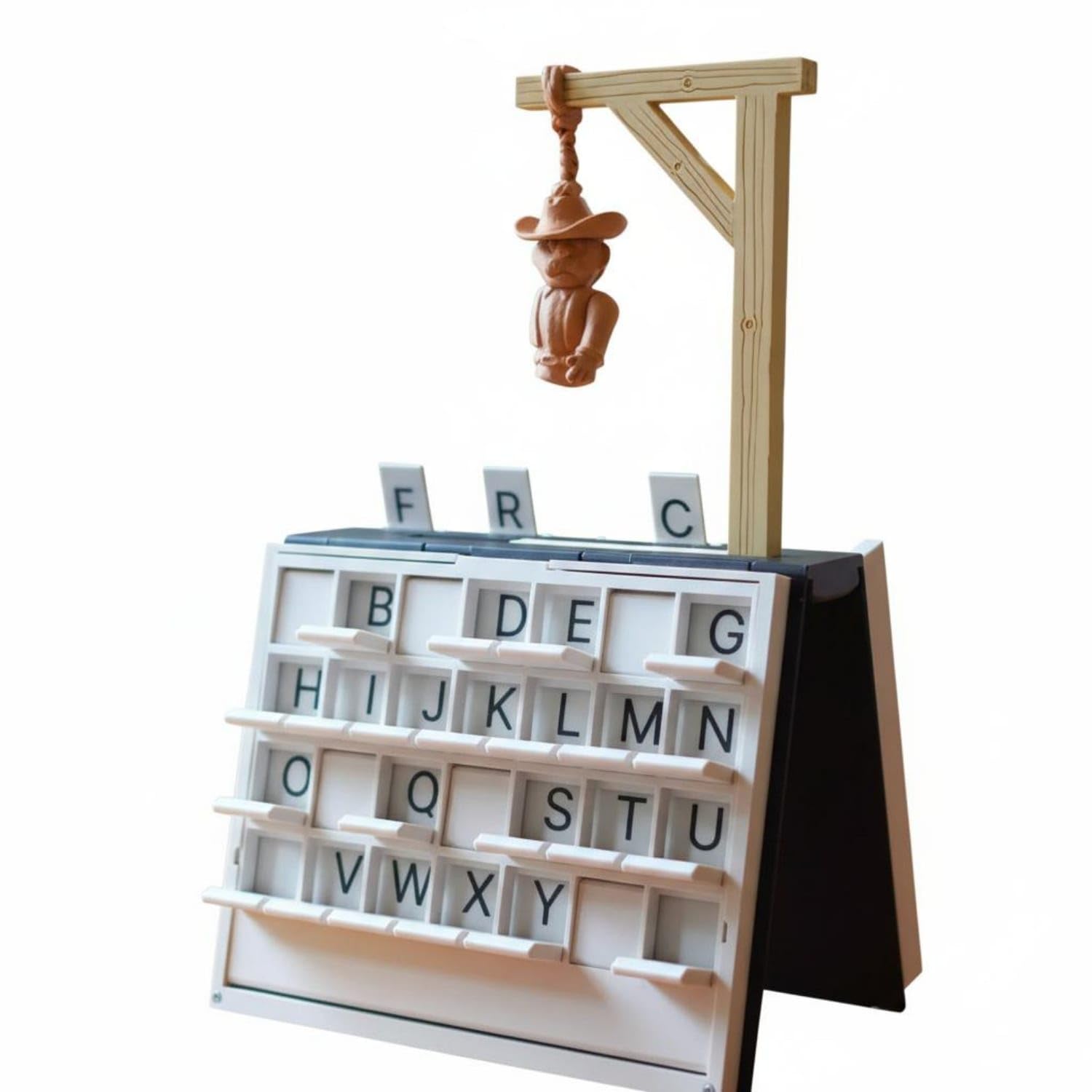 Self-Contained Storage Hangman Board Game Educational Portable Hangman Set Vocabulary Building Book Shaped Game Case Spelling Skills Improvement for Families, Kids, Road Trips, Hangman Game-image-36