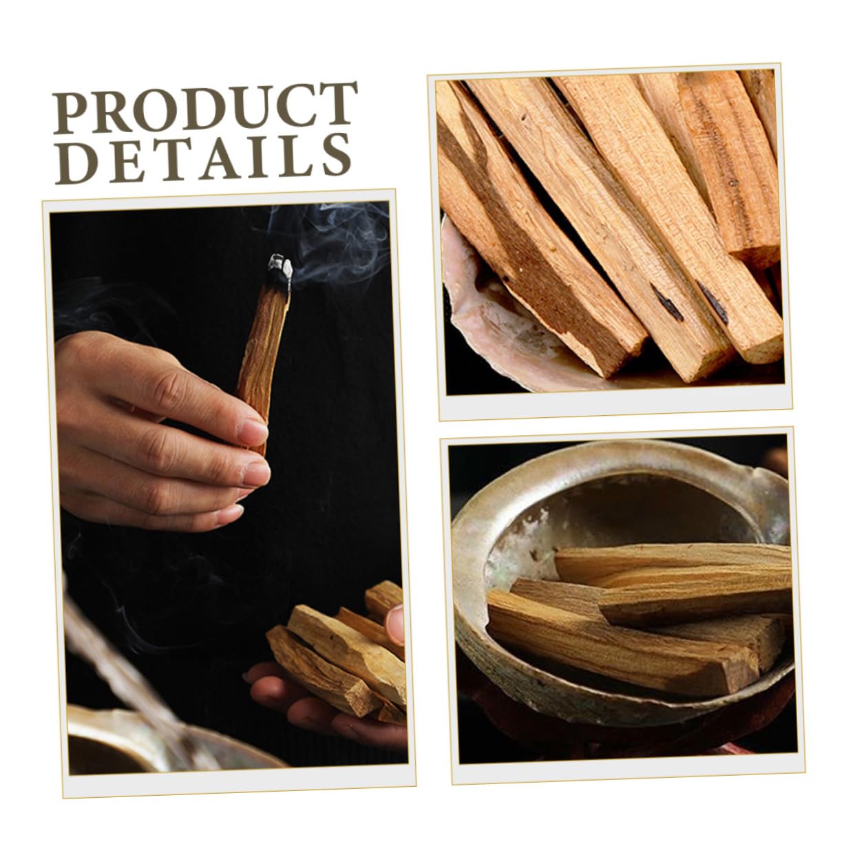 Cabilock 4 Juegos De Varillas De Incienso De Madera Multifuncionales para Difuminar Suave Y Delicado para Relajarse 10 Unidades X 4
