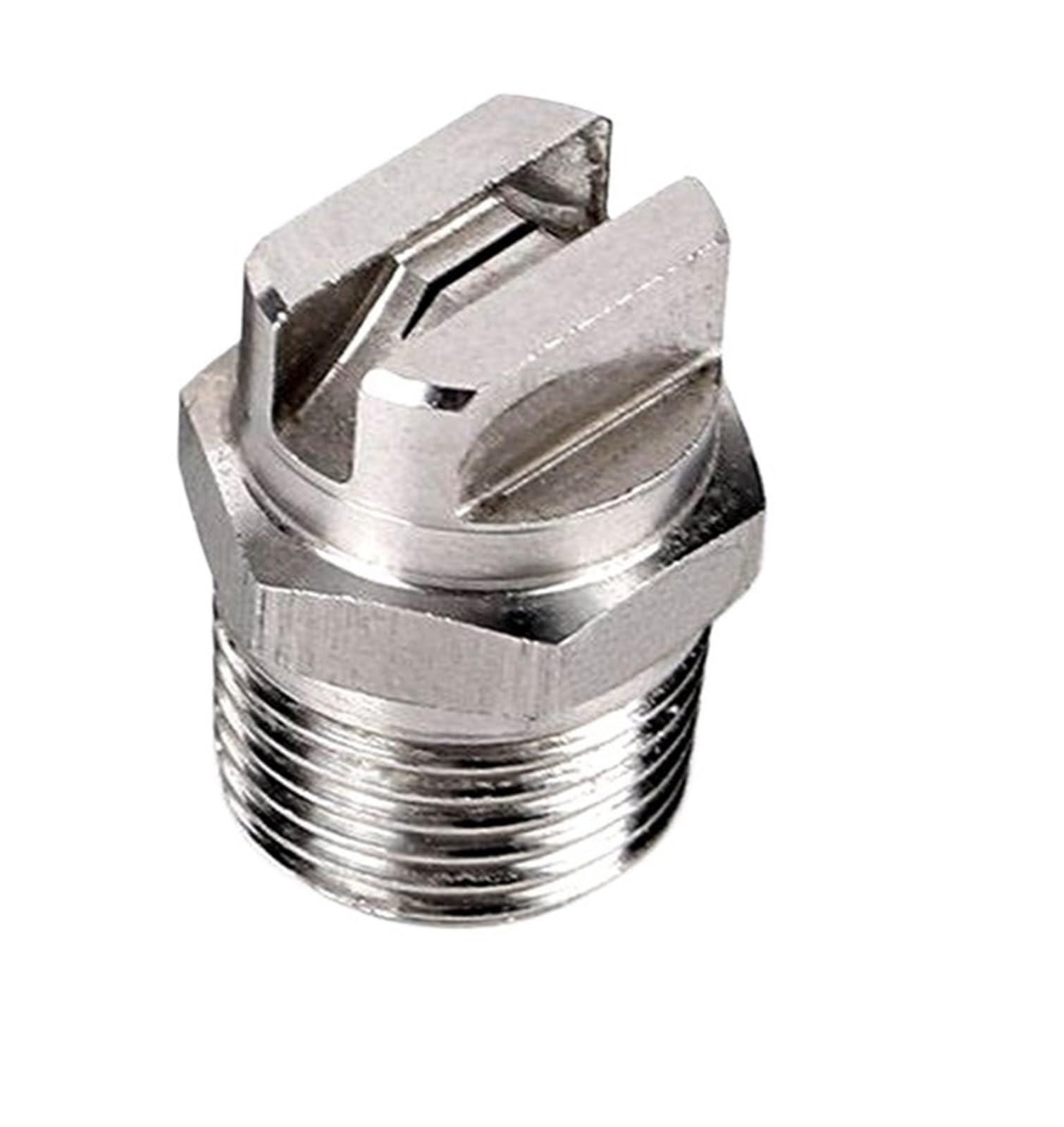 BTYQKZVPM Pressure Washer Nozzles， Fan Nozzle 1/8In BSPT Male Thread HVV Series 0-110 degree(1 of 8In Code0.28)