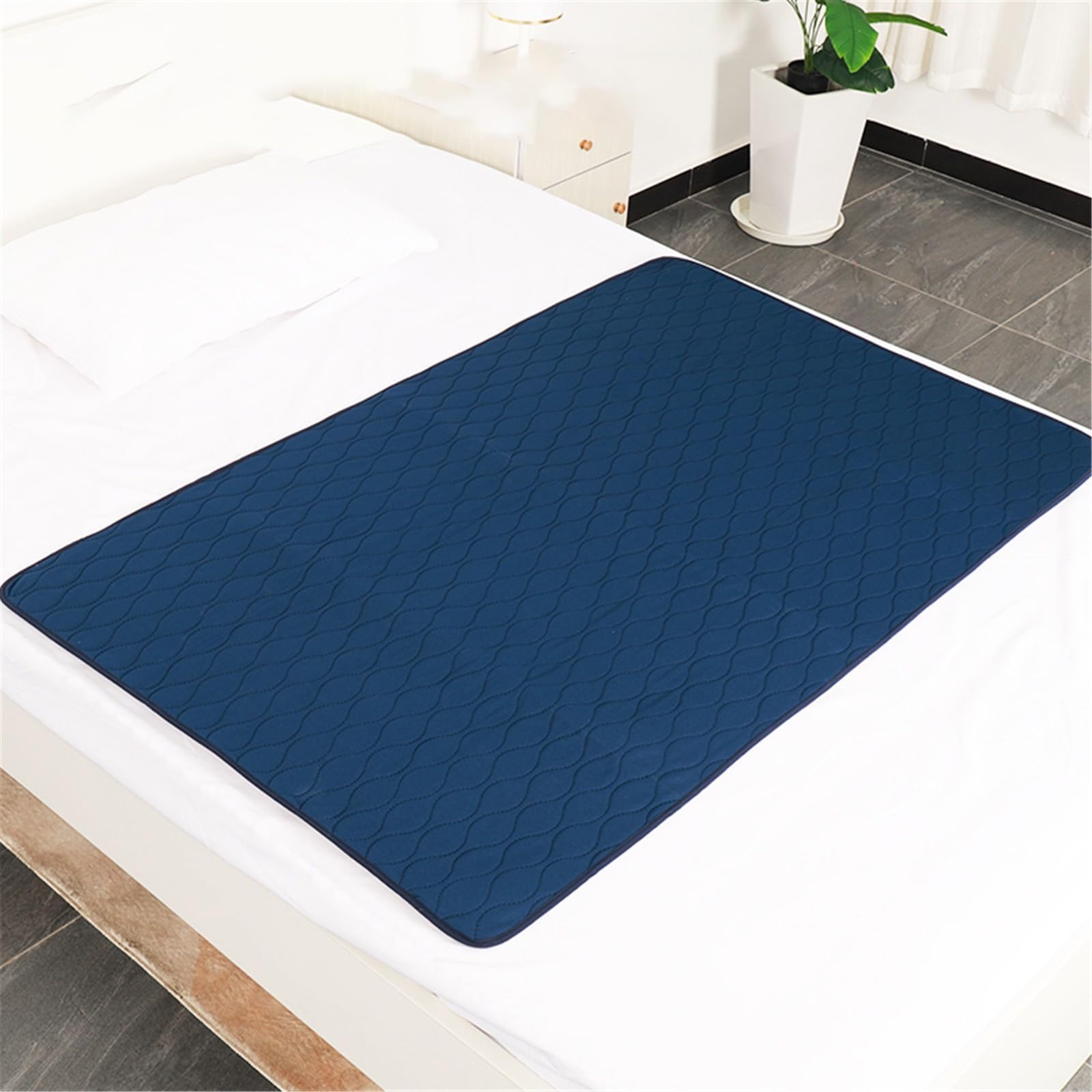 Traverse Letto Anziani Lavabile Assorbenti per Incontinenza Costretti A Letto Telo Impermeabile Letto per Adulti & Uso Ospedaliero Riutilizzabili(85x90cm)