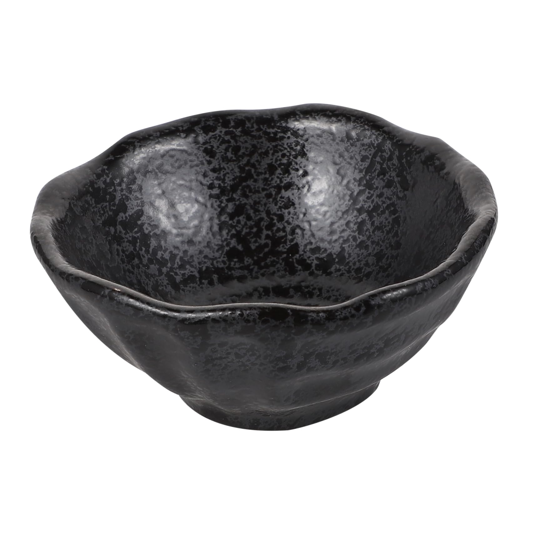 STOBAZA 1Pc Creative Japanese Inspired Ceramic Sauce Dish Unique Irregular Design for Seasoning Condiments and Side Dishes for Home Restaurant Use