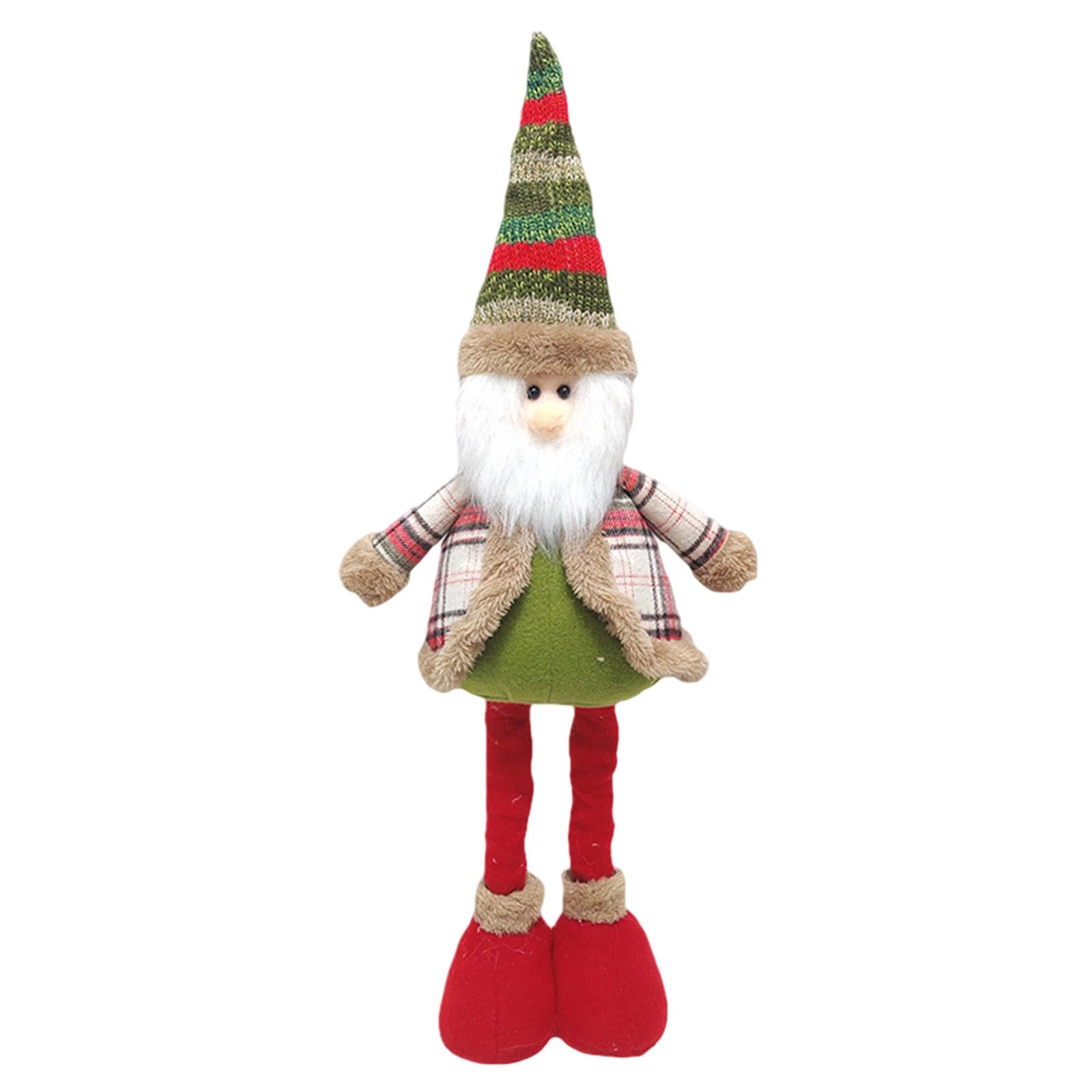 Elnwnnkc A Expandable Christmas Doll Decoration User-Friendly Design Sturdy Polyester For Home Window Displays Flexible Stretchable Holiday Figurines