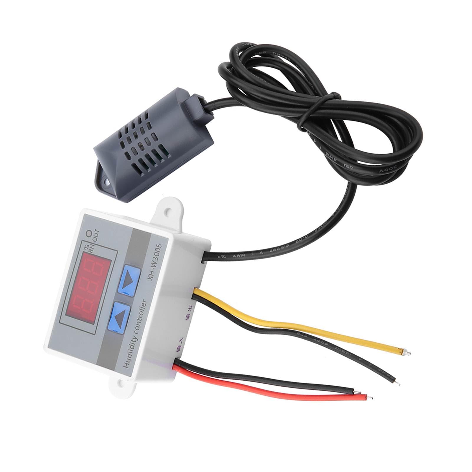 Ejoyous XH W3005 Digitales Hygrometer, Feuchtigkeitskontrollsensor, 0,1% Genauigkeit, Verwendung Im Innen-/Gewächshaus, Unterstützt 12 V, 24 V, 220 (220V)