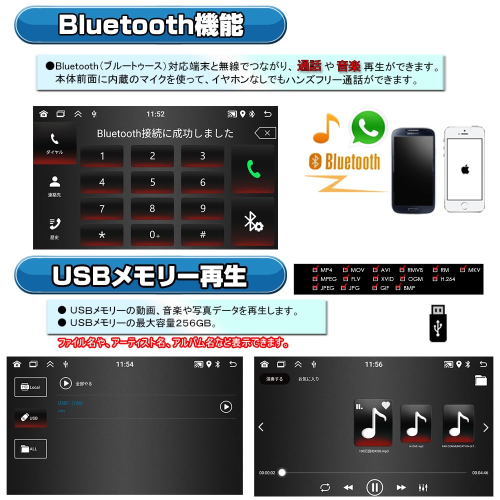 Amazon.co.jp: 車載1DINカーナビAndroidナビ7インチインダッシュ