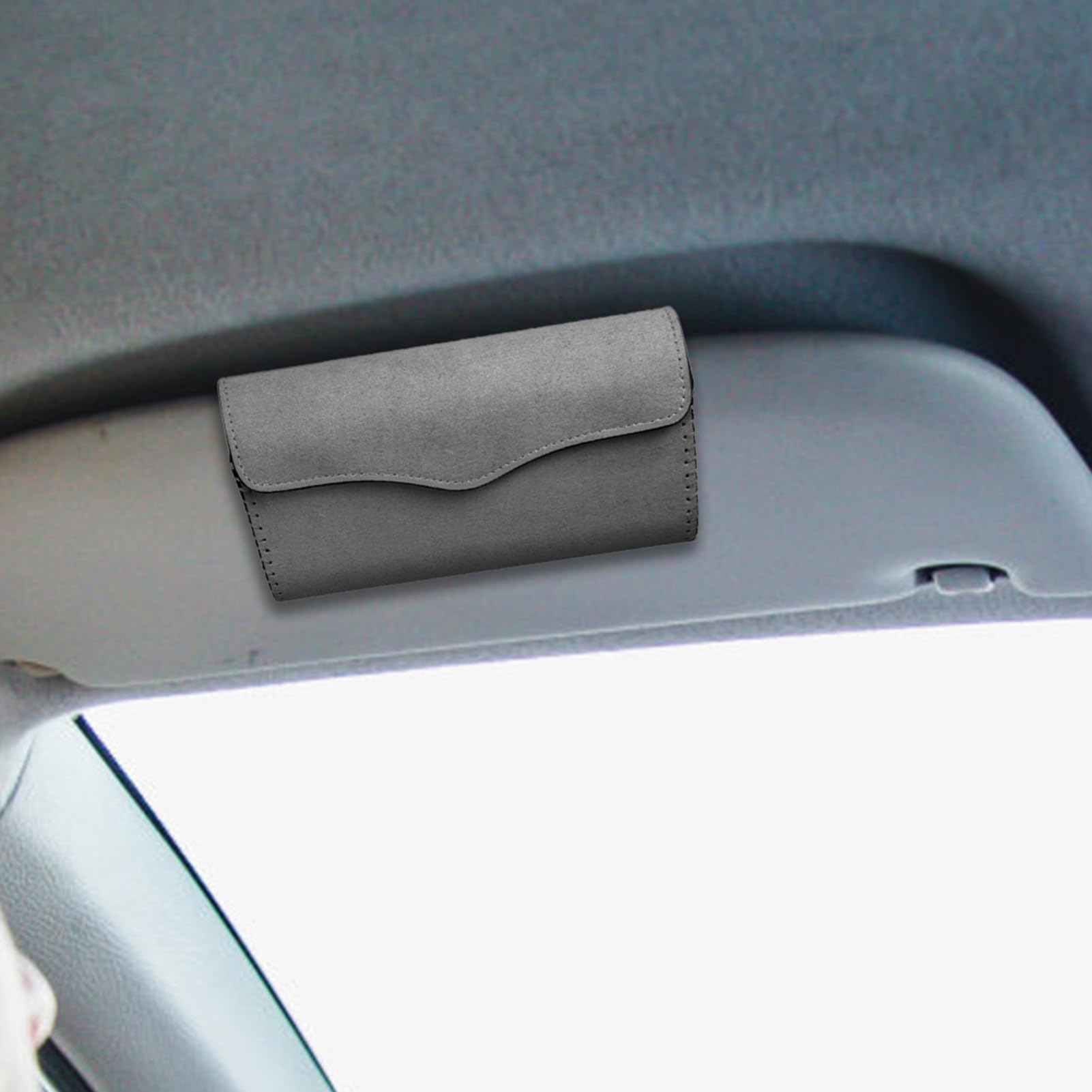 Generico Supporto per Occhiali da Sole per Visiera per Auto, Supporti per | Occhiali da Sole per Visiera Parasole per Auto - Porta da per,Porta con Magnetica, Porta d