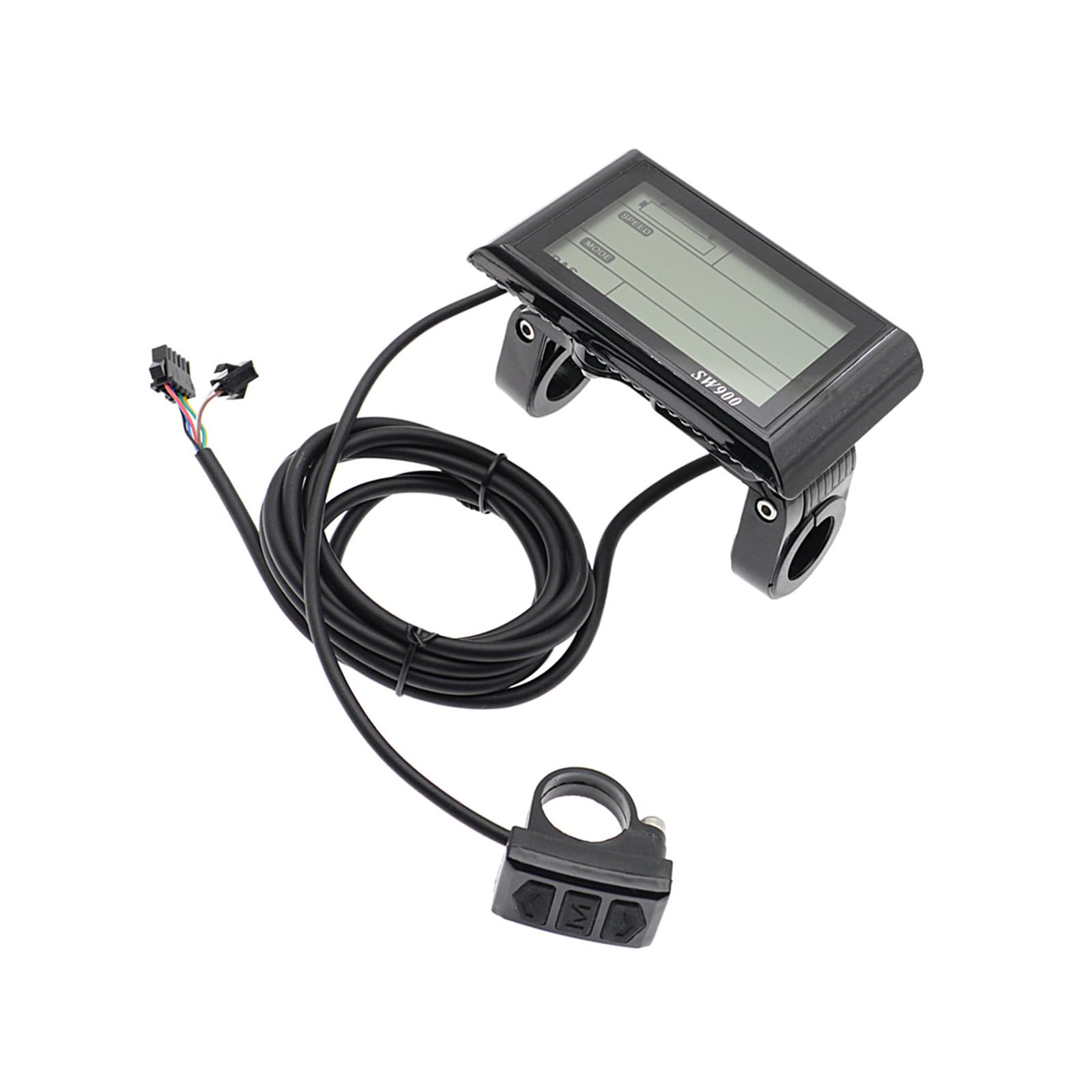 Compteur LCD 7 broches pour scooter électrique avec régulateur de vitesse, affichage de la puissance/de l'heure pour modification de vélo électrique, scooter, instrument de contrôle de la