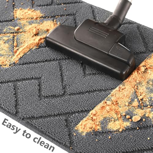 Image of hicorfe Kitchen Runner Rug,24 inchx71 inch+24 inchx35 inch Kitchen Set,Non-Slip Kitchen Mat