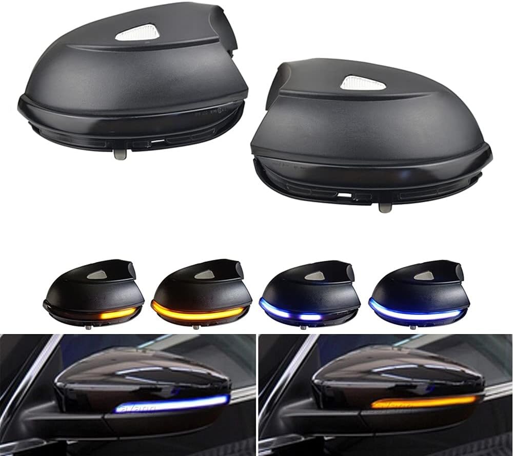 Malcayang Side Mirror Turn Signal Light Compatible with VW Scirocco Passat B7 CC A5 Eos 2011-2017,Dynamic Sequential Blinker Led Turn Signal Indicator