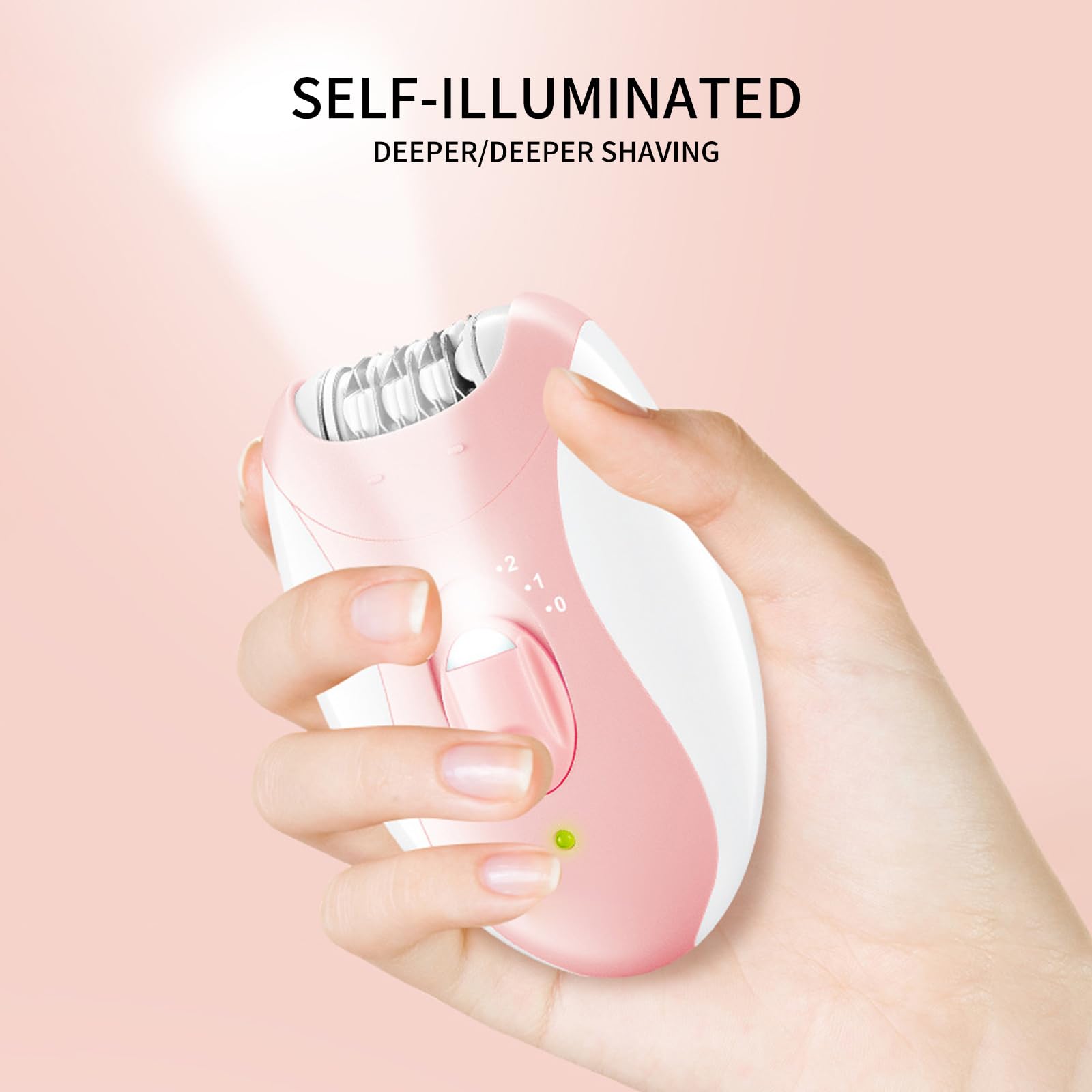 Epilators Hair Removal for Women, Smooth Glide Hair Removal Device with 32 Tweezers, 2 Speeds Epilator for Ladies, Cordless Hair Shaver for Women Legs/Face/Bikini/Arms