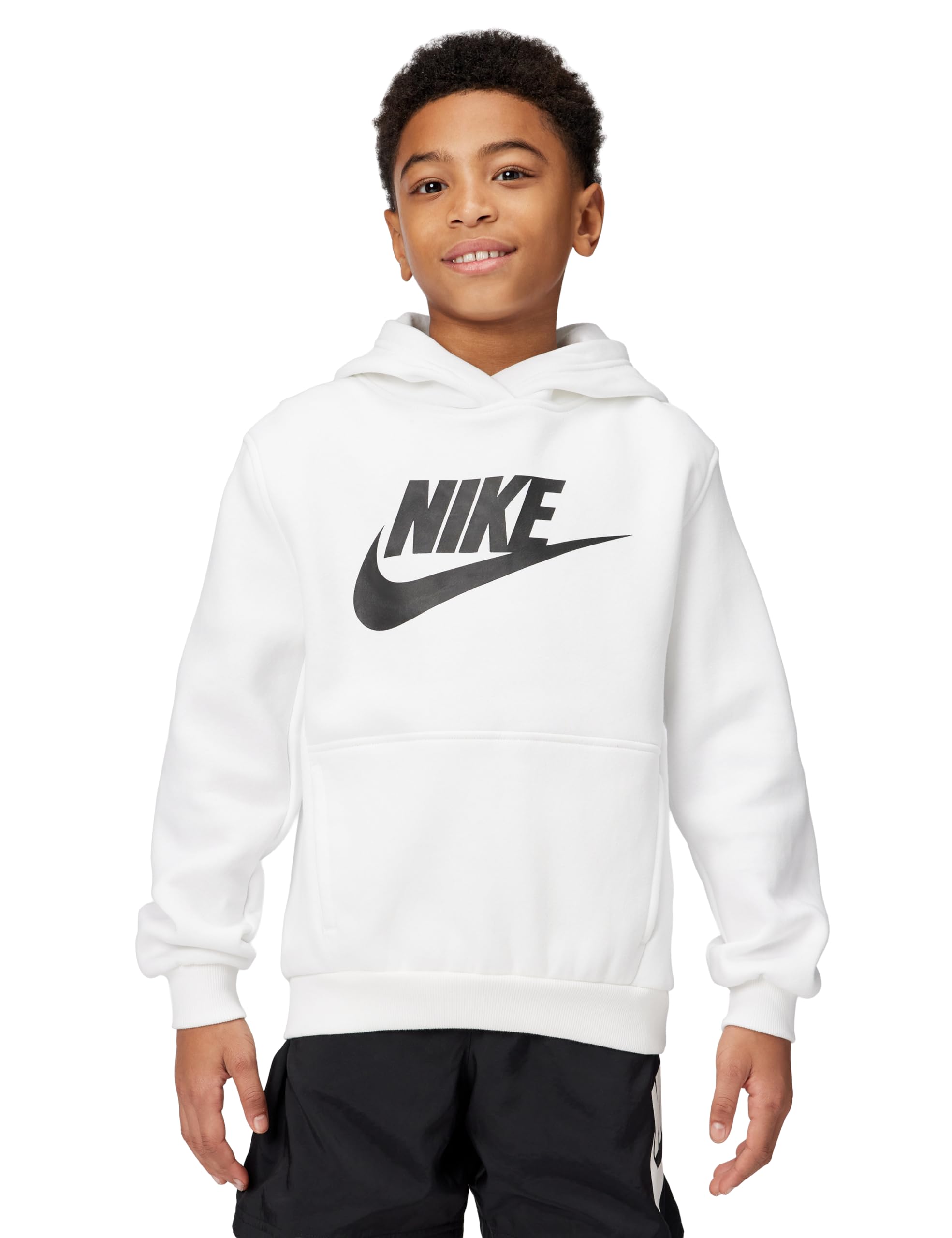 Kids' Club Fleece Pullover Hoodie Large Swoosh - Boys Girls Sweatshirt