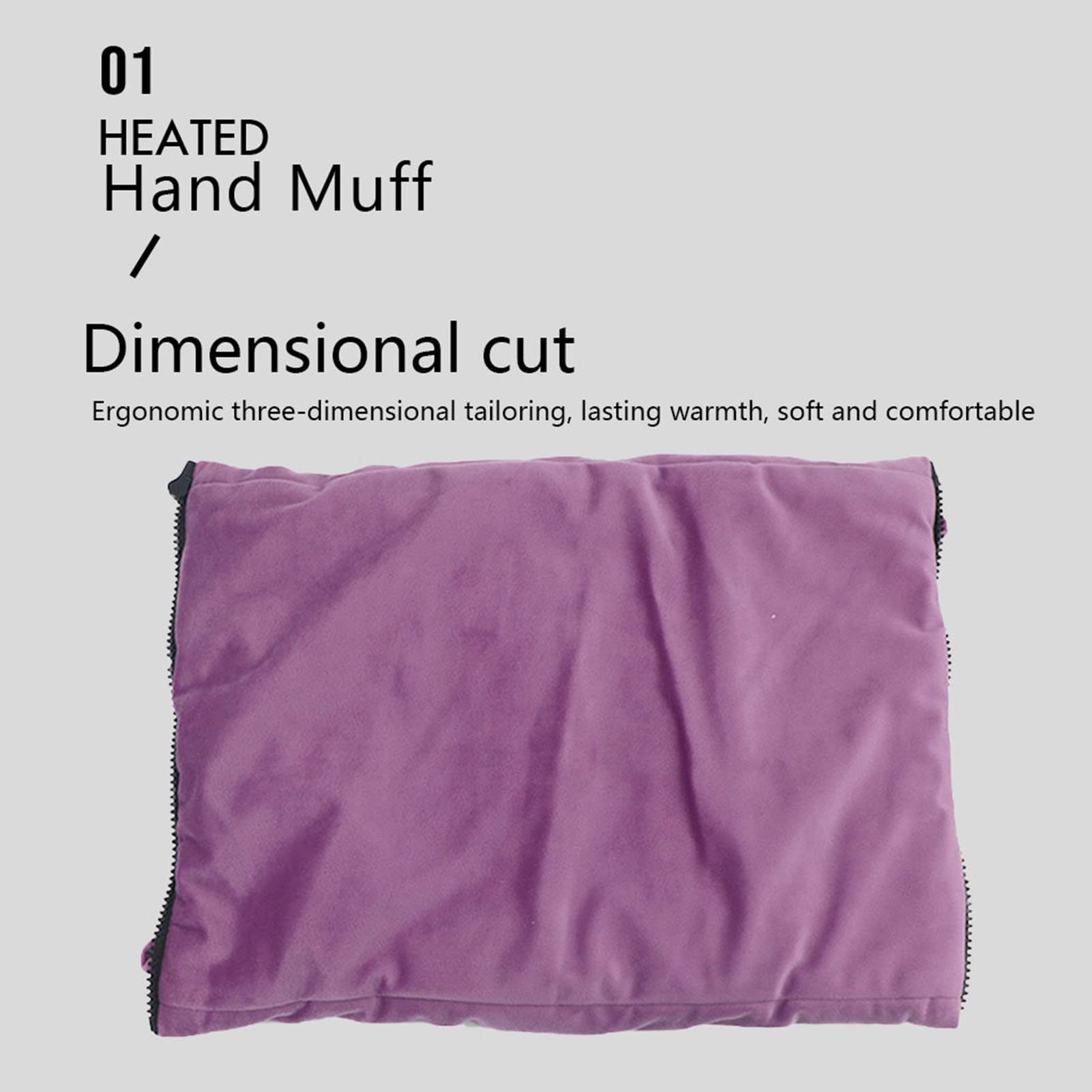 QANYEGN USB Electric Hand Warmer Pouch, Portable Foldable Heating Pad, 3 Temperature Gears, 5V, Intelligent Temperature Control