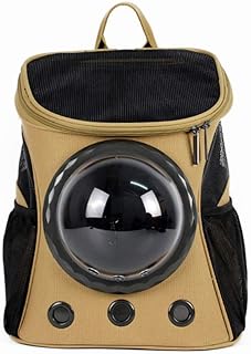 WEHQ Zaino Traspirante Portatile da Viaggio con Oblo, Gatto Viaggio Capsule, Trasportino per Animali, Piccolo Animale Zaino, per Cani e Gatti di Piccola Taglia Animali da Trasporto Trasportino