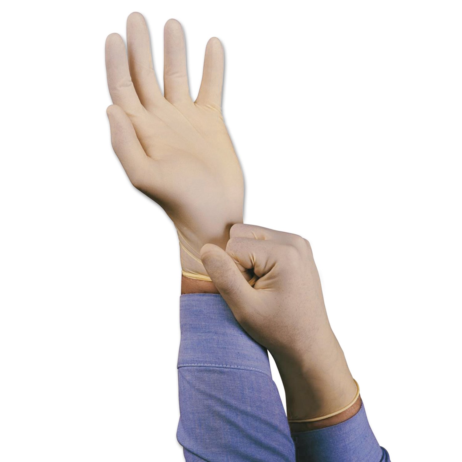 Ansell 69-318-M Conform XT Disposable Gloves, Powder Free, Natural Rubber Latex, 5 mil, Medium