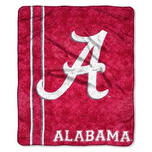 Northwest NCAA Alabama Crimson Tide Sherpa Throw Blanket, 50" x 60", Jersey