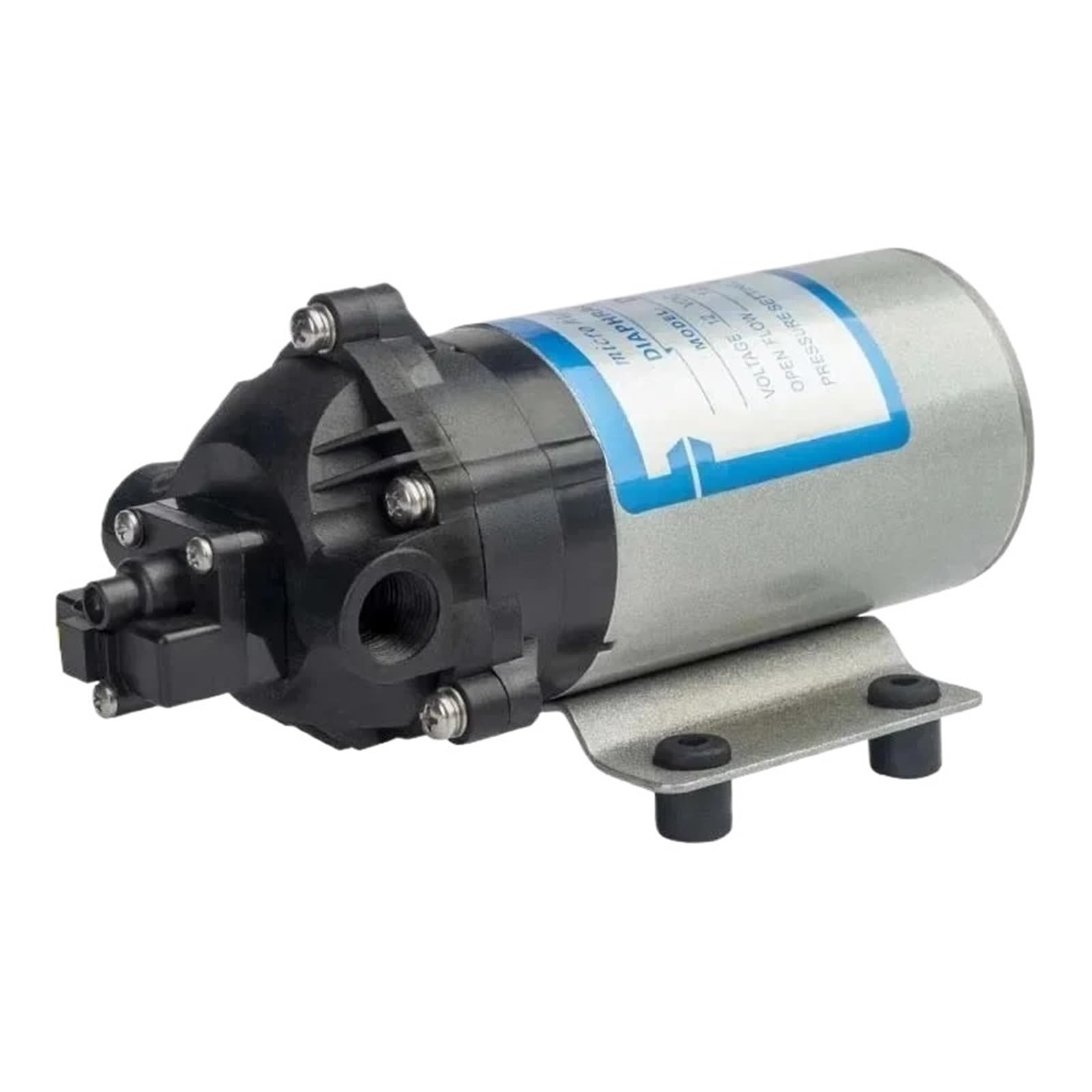 Zxzzas Onecolor Diaphragm Pump, 12V 24V 60Psi Mini High-Pressure Diaphragm Pump Spray Pump Corrosion Resistant Self-Priming Pump(Onecolor)