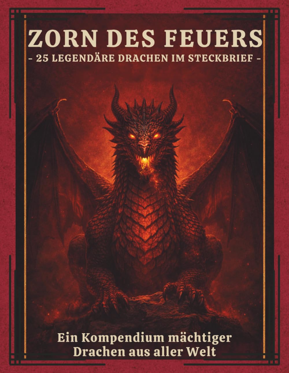 Zorn des Feuers: 25 legendäre Drachen im Steckbrief (25 Kreaturen. 3 Welten. Unendliche Legenden.)