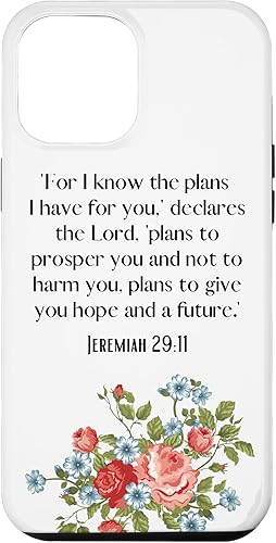 Funda para iPhone 12 Pro Max I Know The Plans I Have For You Says The Lord Jeremiah 2911