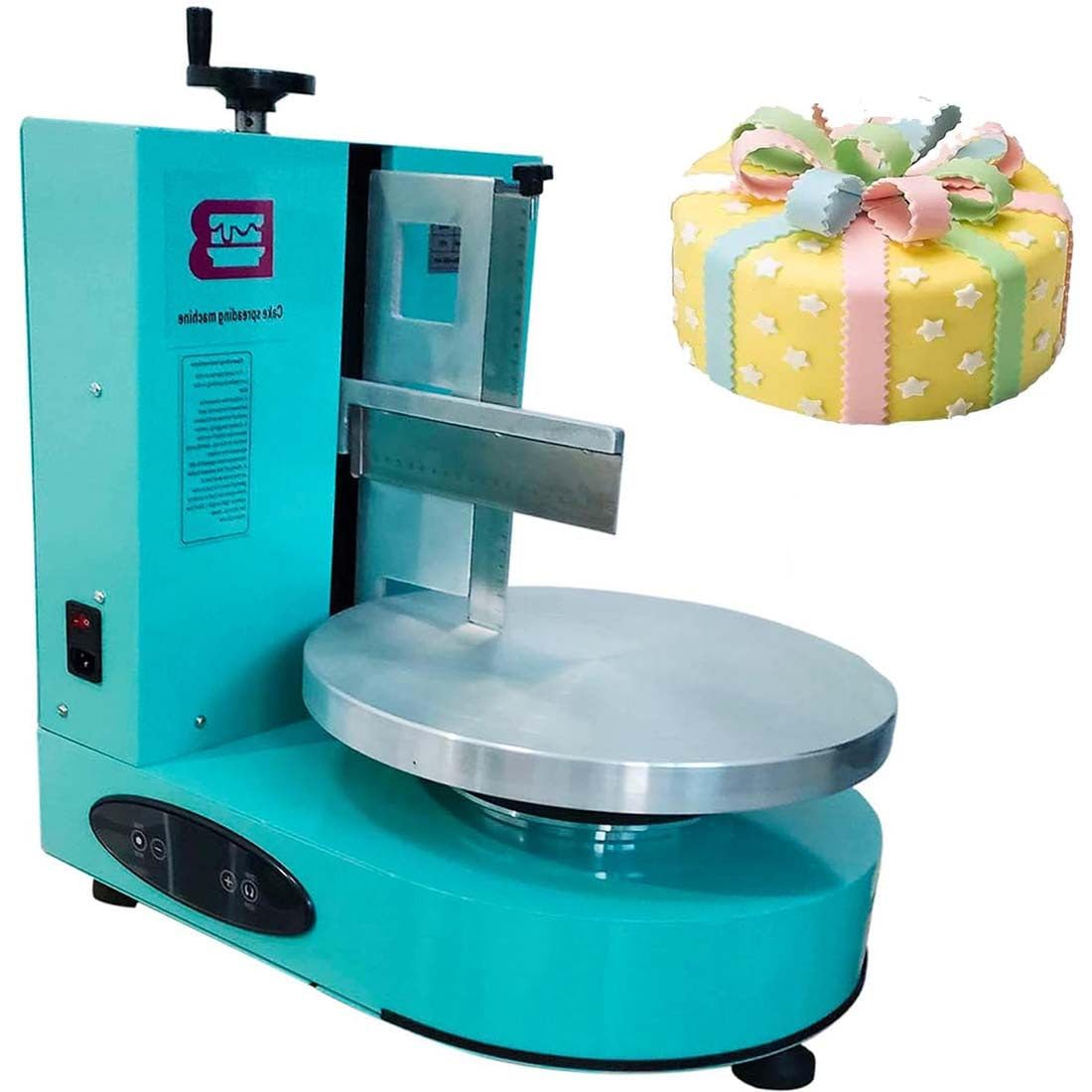 Máquina Decoración De Revestimiento Liso De Crema Para Tortas Cumpleaños,Máquina Untadora De Crema De Mantequilla Para Tortas,Máquina Eléctrica Para Hacer Hielo Para Tortas,Green-110V