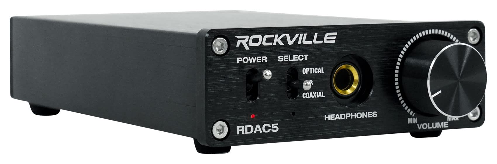Rockville RDAC5B DAC convertitore digitale ad analogico USB/ottico/RCA/amplificatore per cuffie