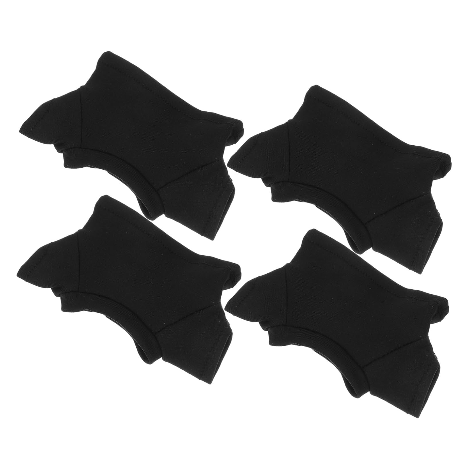 Hohopeti 4pcs Black Bear T Shirts for Stuffed Animals Cozy DIY Doll Clothes Occasion Adorable Design for Bears and Plush Dolls Comfortable